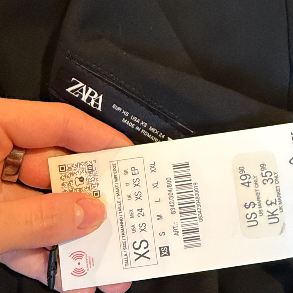 zara black mini dress nwt - Picture 6 of 6